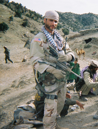 Mykel Hawke in Afghanistan